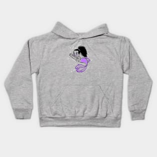 mermaid girl Kids Hoodie